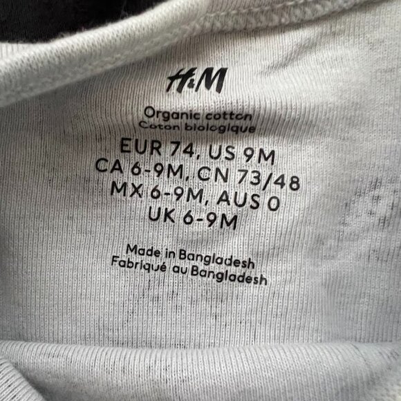 Baby Boys' Bodysuit Bundle - Cat & Jack "Happy Camper" & H&M - Size 6-9 Months - Picture 5 of 5